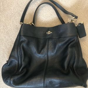 Coach soft leather Dalton 31 black bag